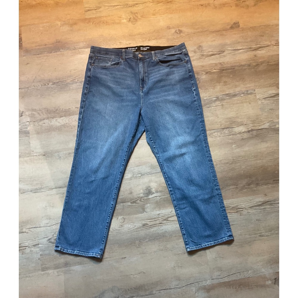 Torrid High-Rise Straight Classic Denim Jeans Medium Wash Size 22R